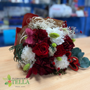 Bouquet Preservado Tonos Rojos