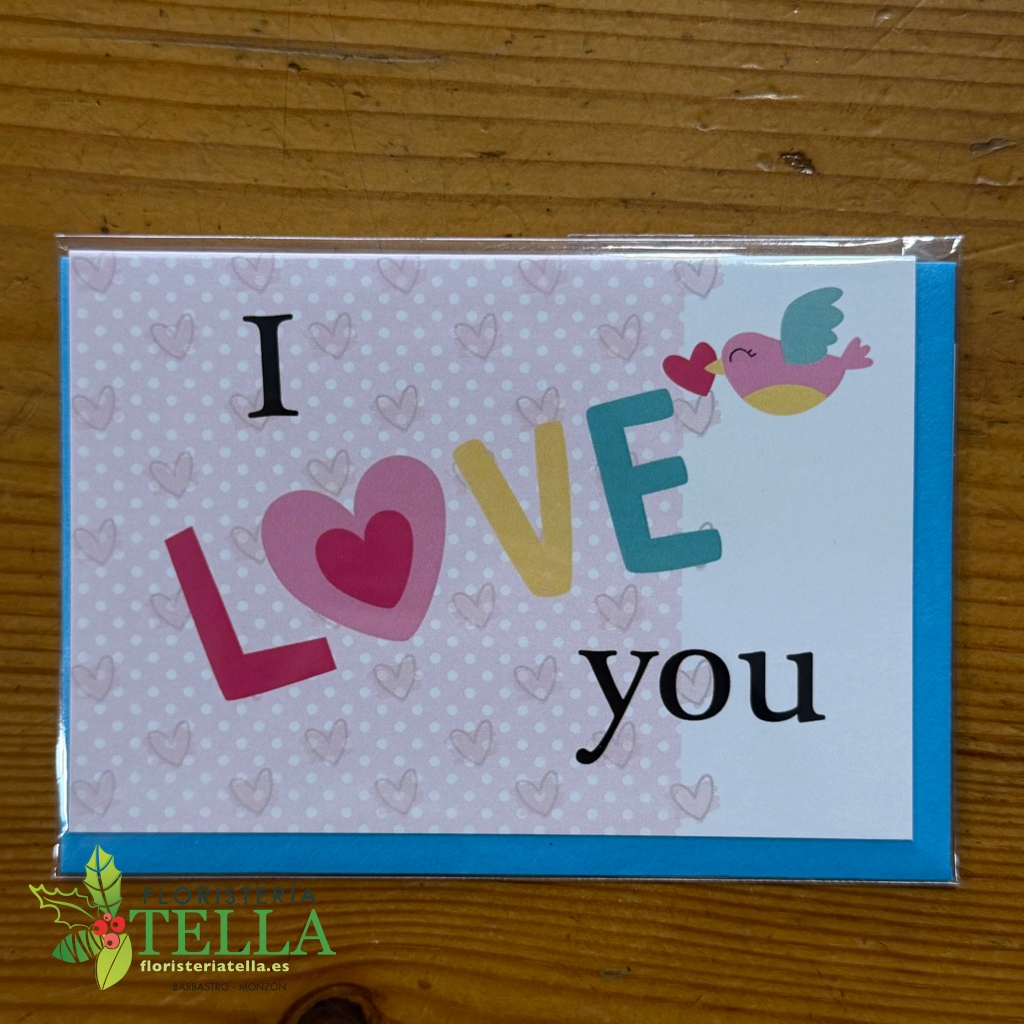Tarjeta "I Love You"