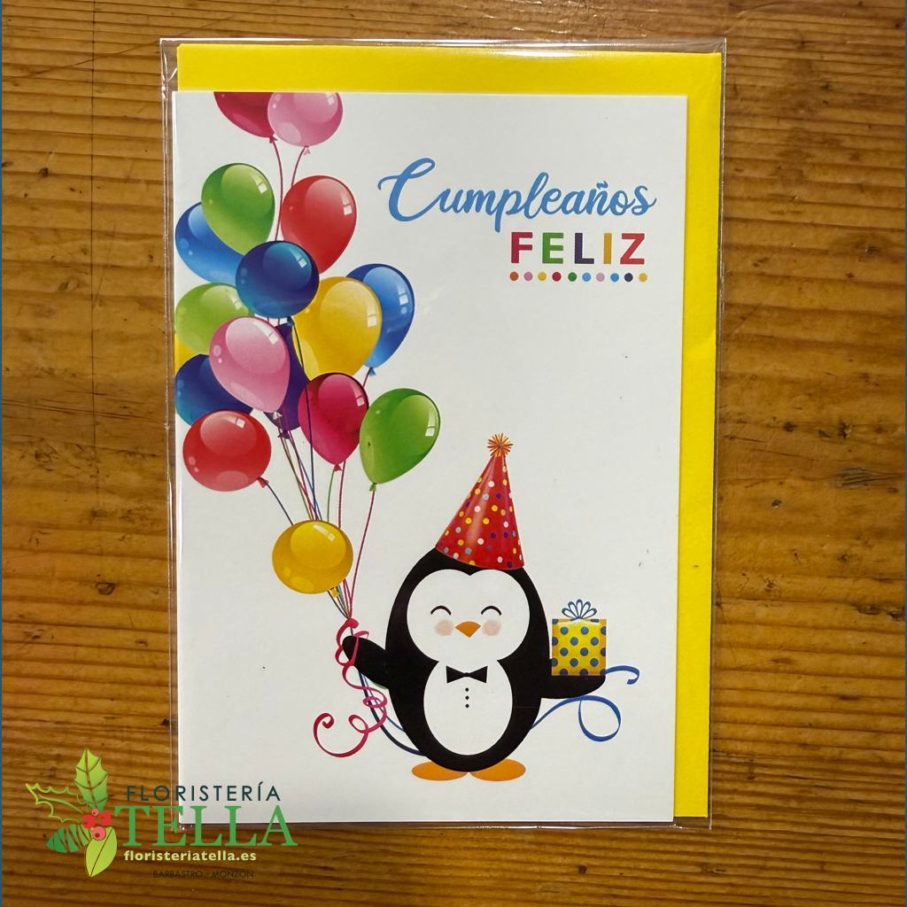 Tarjeta "Cumpleaños Feliz"
