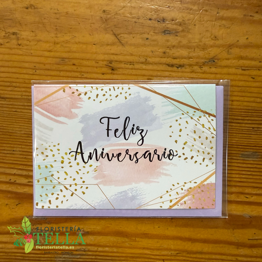 Tarjeta "Feliz Aniversario"