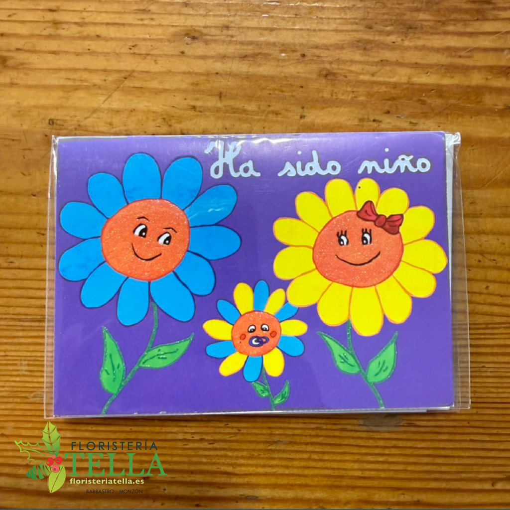 Tarjeta "Ha sido niño"