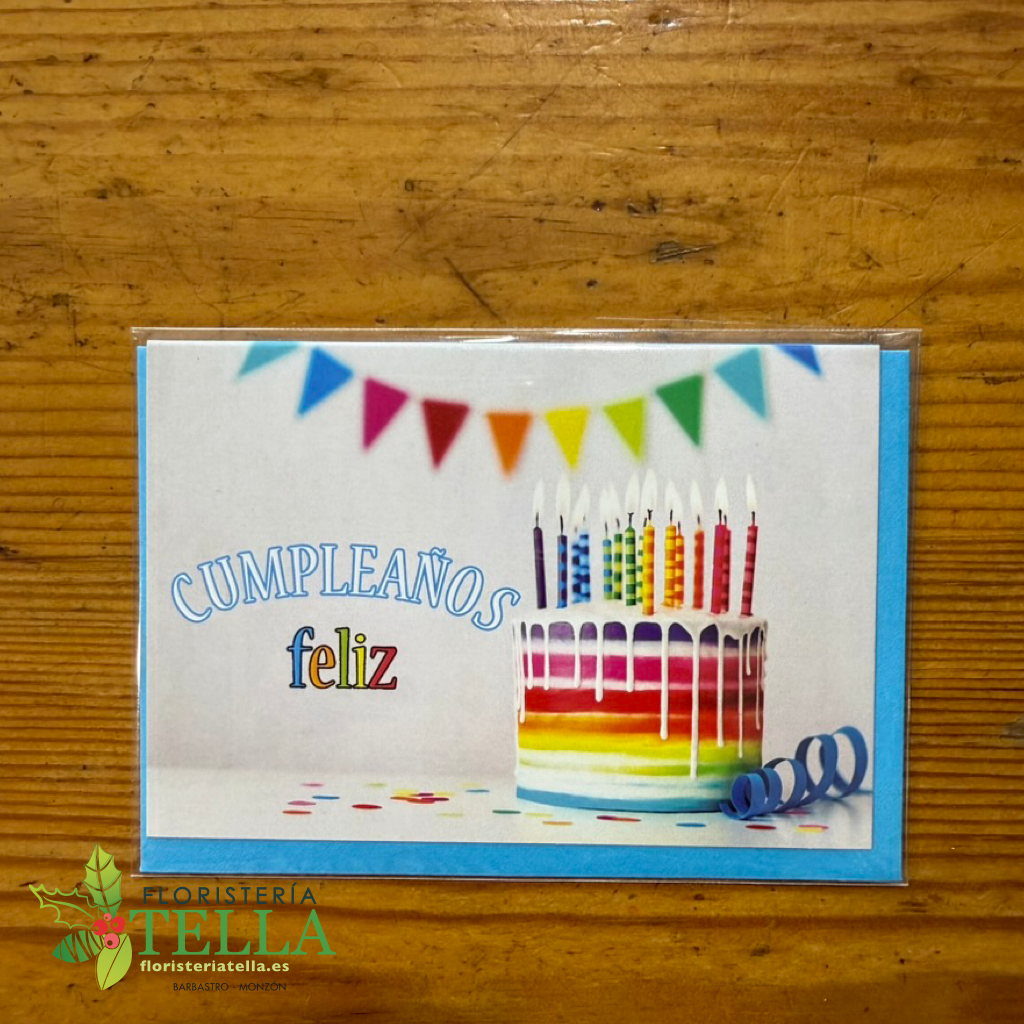 Tarjeta "Cumpleaños Feliz"
