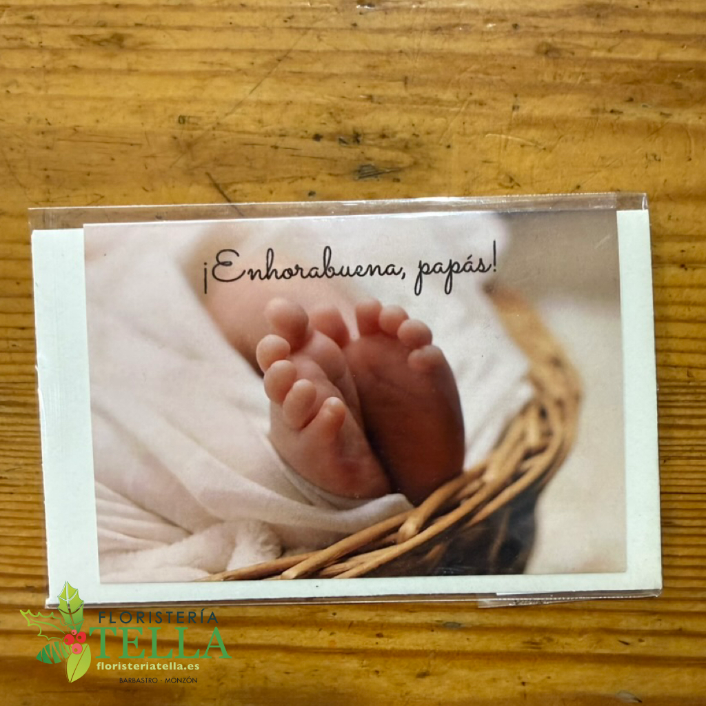 Tarjeta "Enhorabuena papás"