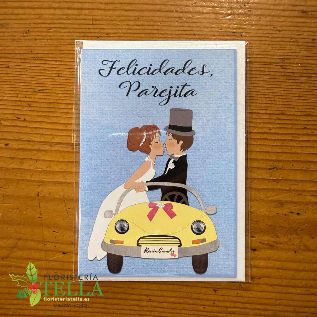 Tarjeta "Felicidades Parejita"